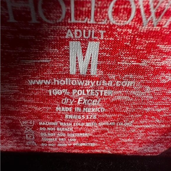 Holloway Red Short Sleeve Athletic Tee Mens Medium - Picture 2 of 4